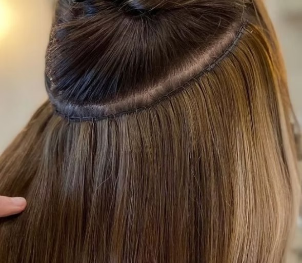 Hair extensions Toronto — keratin bond K-Tip extensions at Salon Dain Forest Hill